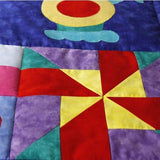 Handmade Children's Space Aliens Nursery Quilt - Littler Quilts