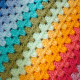 Handmade Crochet Rainbow Stripe Baby Blanket - Littler Quilts