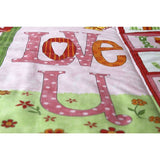 Love U Cot Bed Quilt in Pink - Littler Quilts